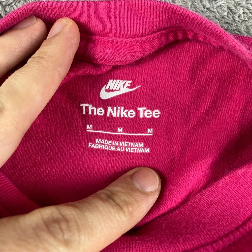 Nike Sportswear Just Do It Short Sleeve T-shirt Youth Girls Medium Pink
